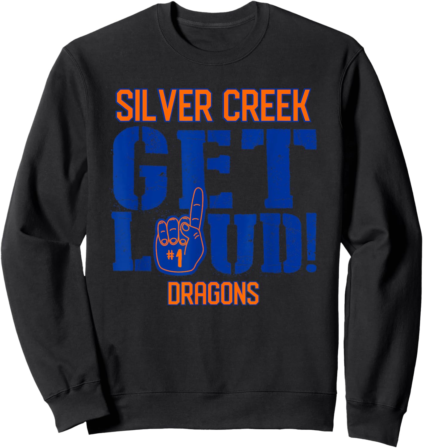 Silver Creek High School GET LOUD Dragons Sweatshirt - Sweatshirt | Black