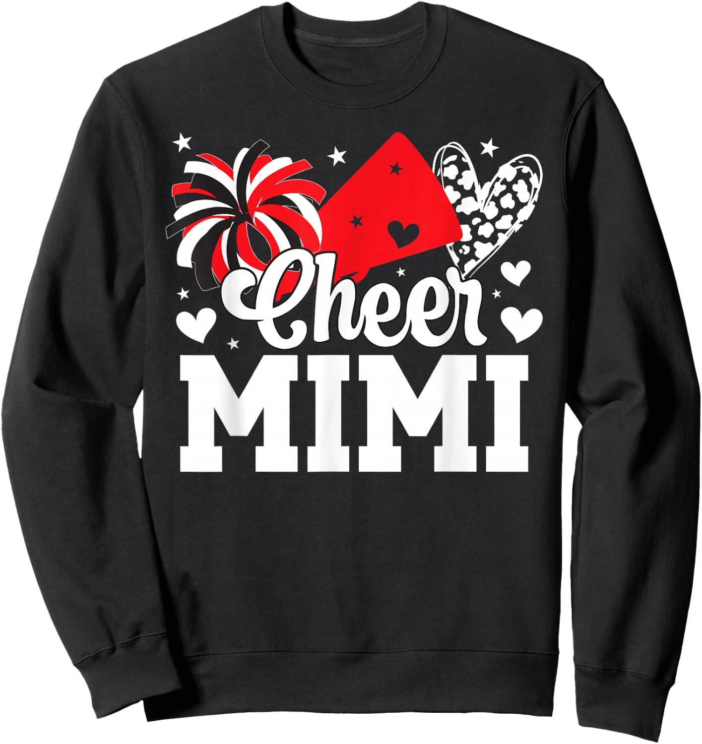 Cheer Mimi Of A Cheerleader Mimi Cheerleading Mimi Grandma Sweatshirt - Sweatshirt | Black