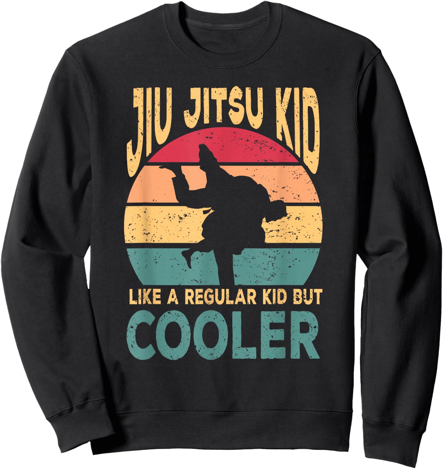 Funny Jiu Jitsu Kid Martial Art BJJ Sweatshirt - Sweatshirt | Black
