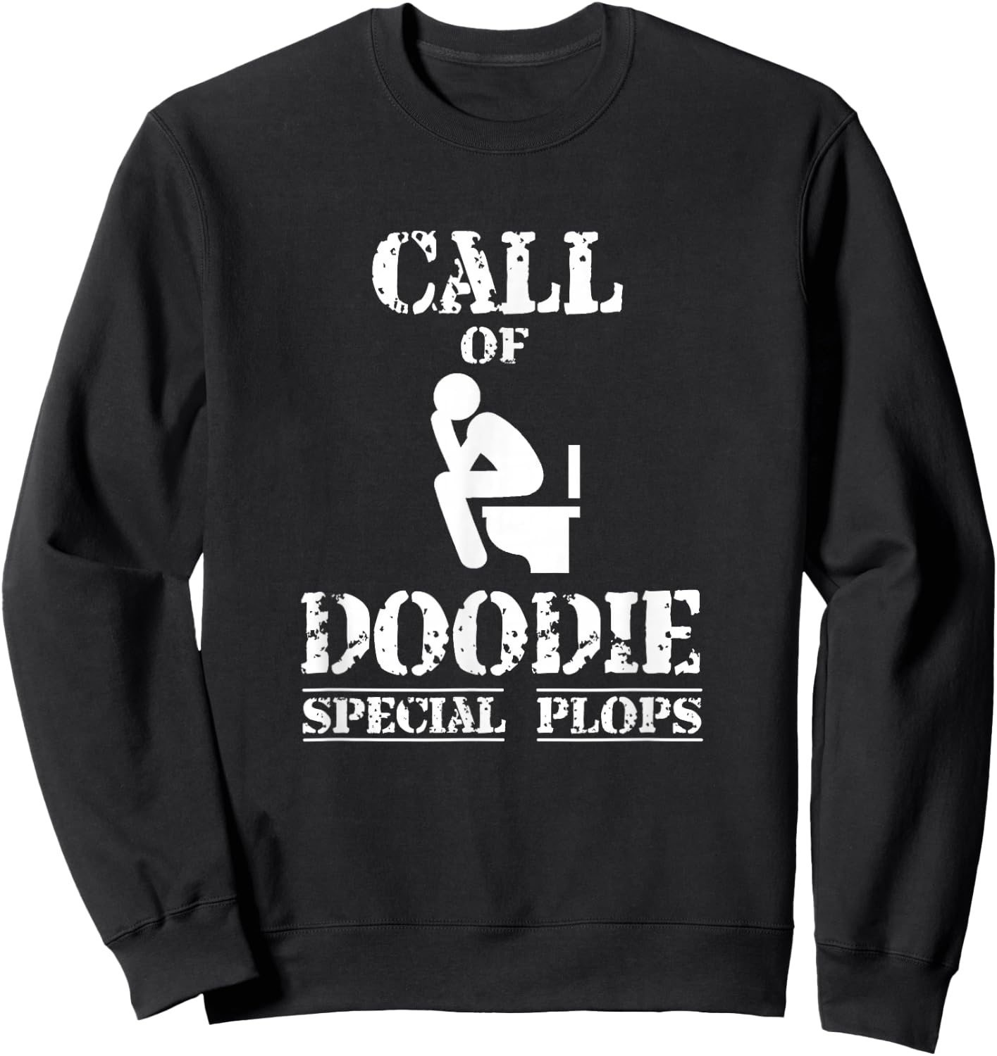 Call Of Doodie Special Plops War Duty Sweatshirt - Sweatshirt | Black