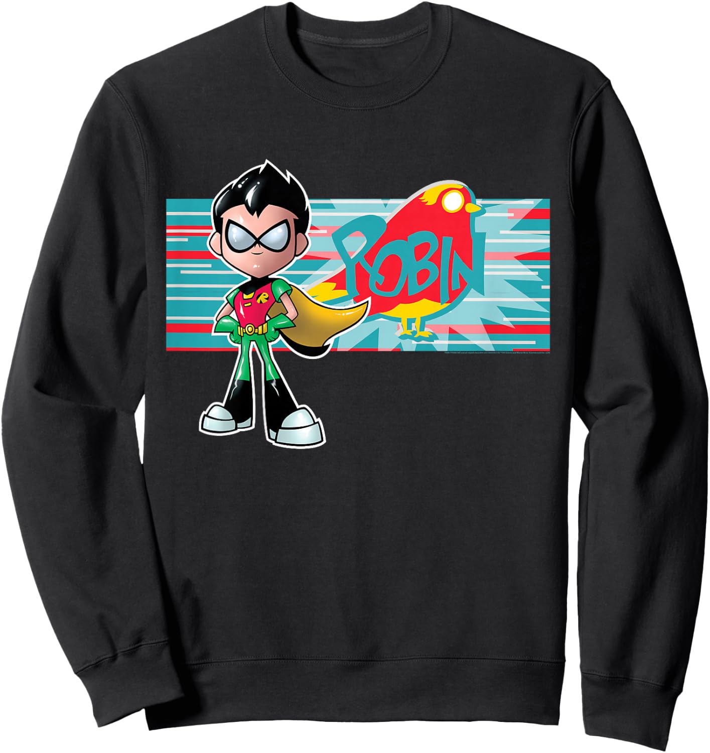 Kids DC Comics Teen Titans Go! Robin Character Panel Sweatshirt - Sweatshirt | Black