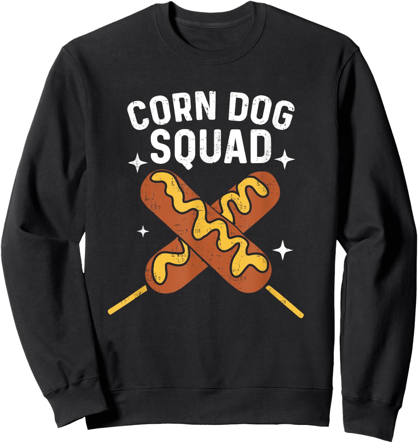 Cute Corn Dog Squad Stick Dogs Corndog Men Women Sweatshirt - Sweatshirt | Black