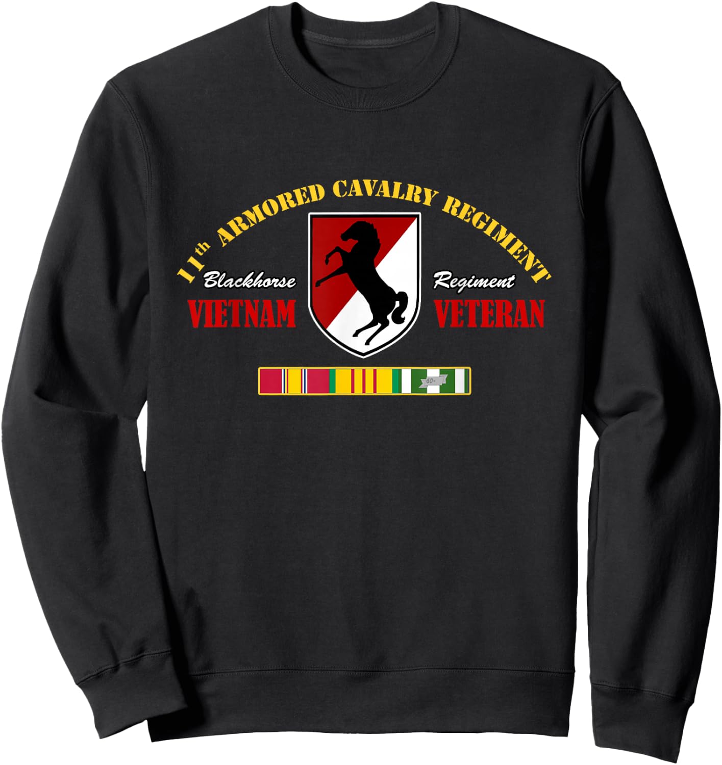 11th Armored Cavalry Regiment Vietnam Veteran Military Papa Sweatshirt - Sweatshirt | Black