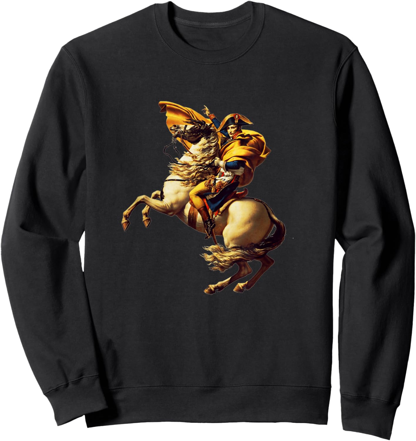 Napoleon Bonaparte Crossing The Alps Sweatshirt - Sweatshirt | Black