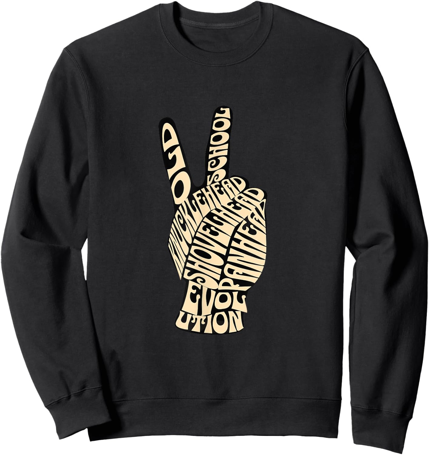 HD Shovelhead Knucklehead PanHead Evo Retro Old School Sweatshirt - Sweatshirt | Black
