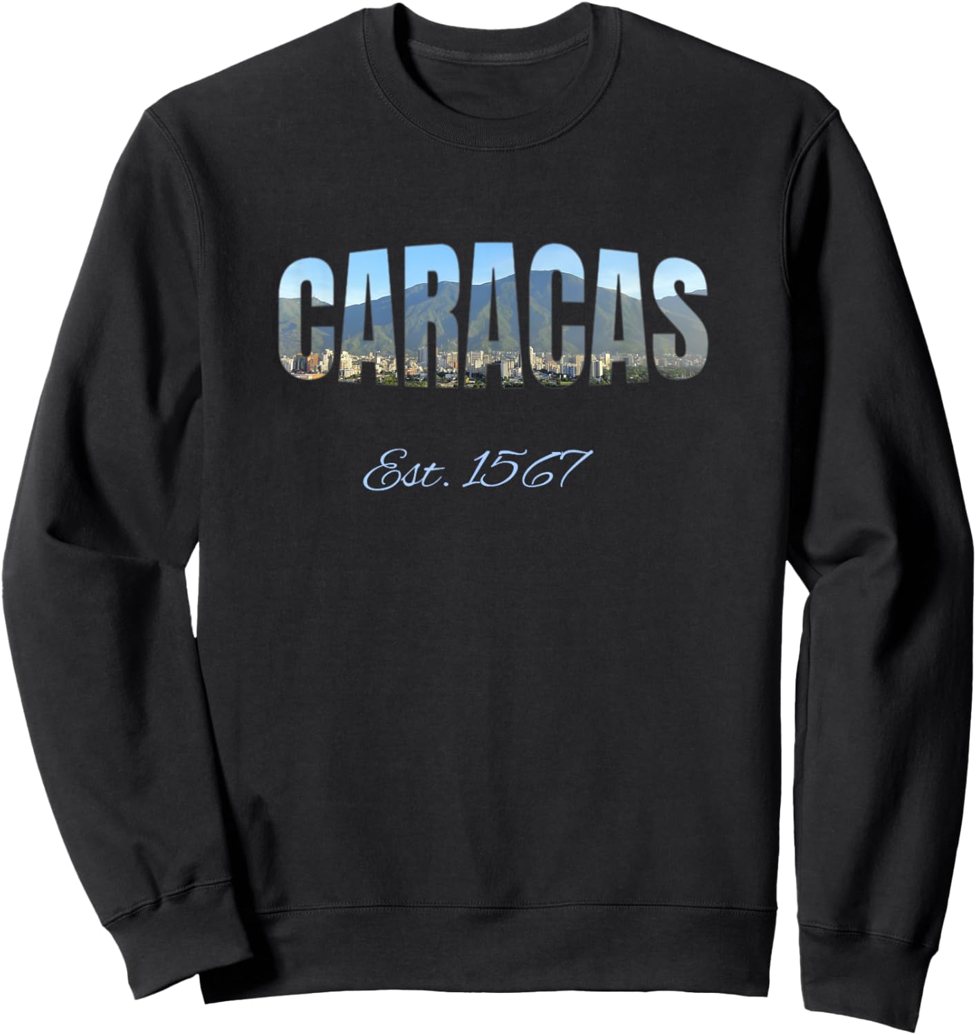Caracas Est. 1567 | Venezuela Novelty Gift Sweatshirt - Sweatshirt | Black
