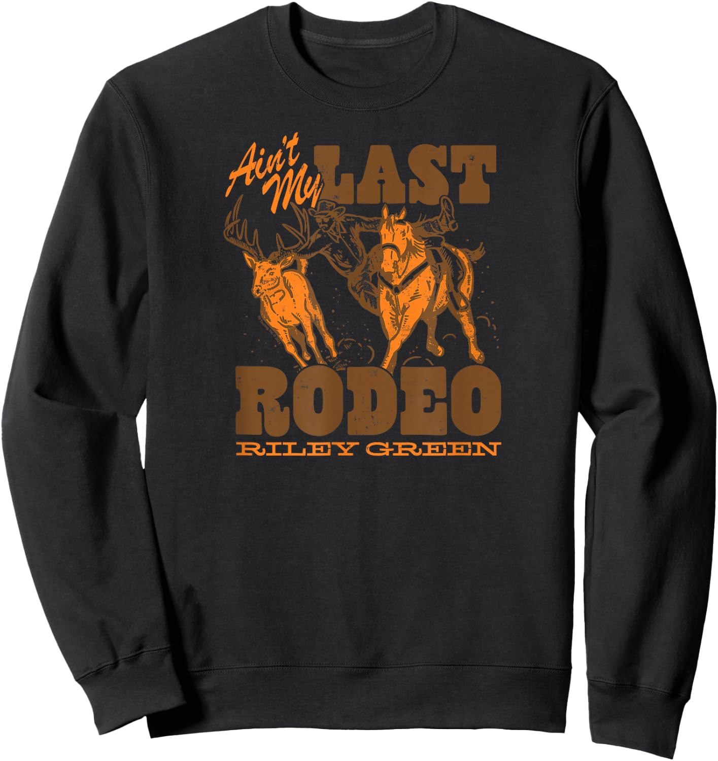 Riley Green - Ain't My Last Rodeo Country Album Sweatshirt - Sweatshirt | Black