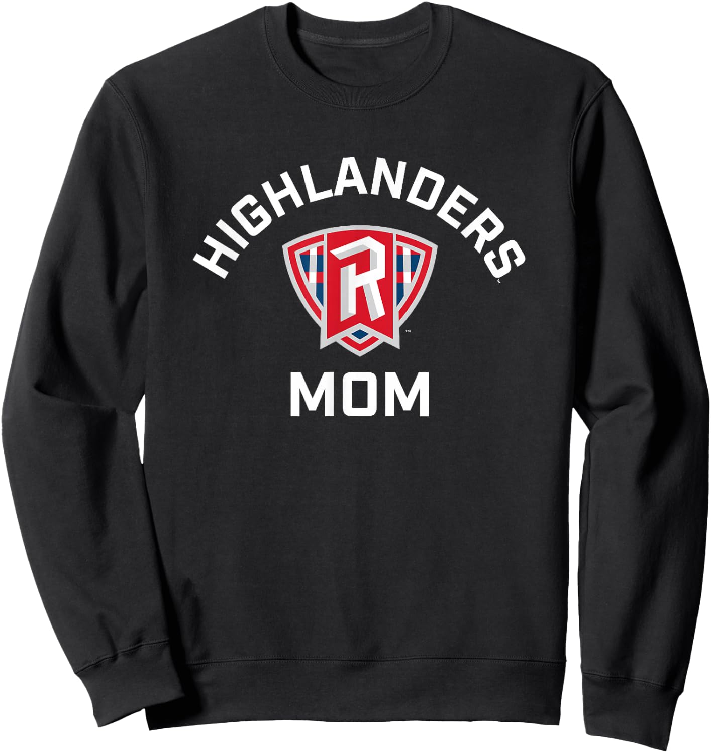 Radford University Highlanders Arched Mom Sweatshirt - Sweatshirt | Black
