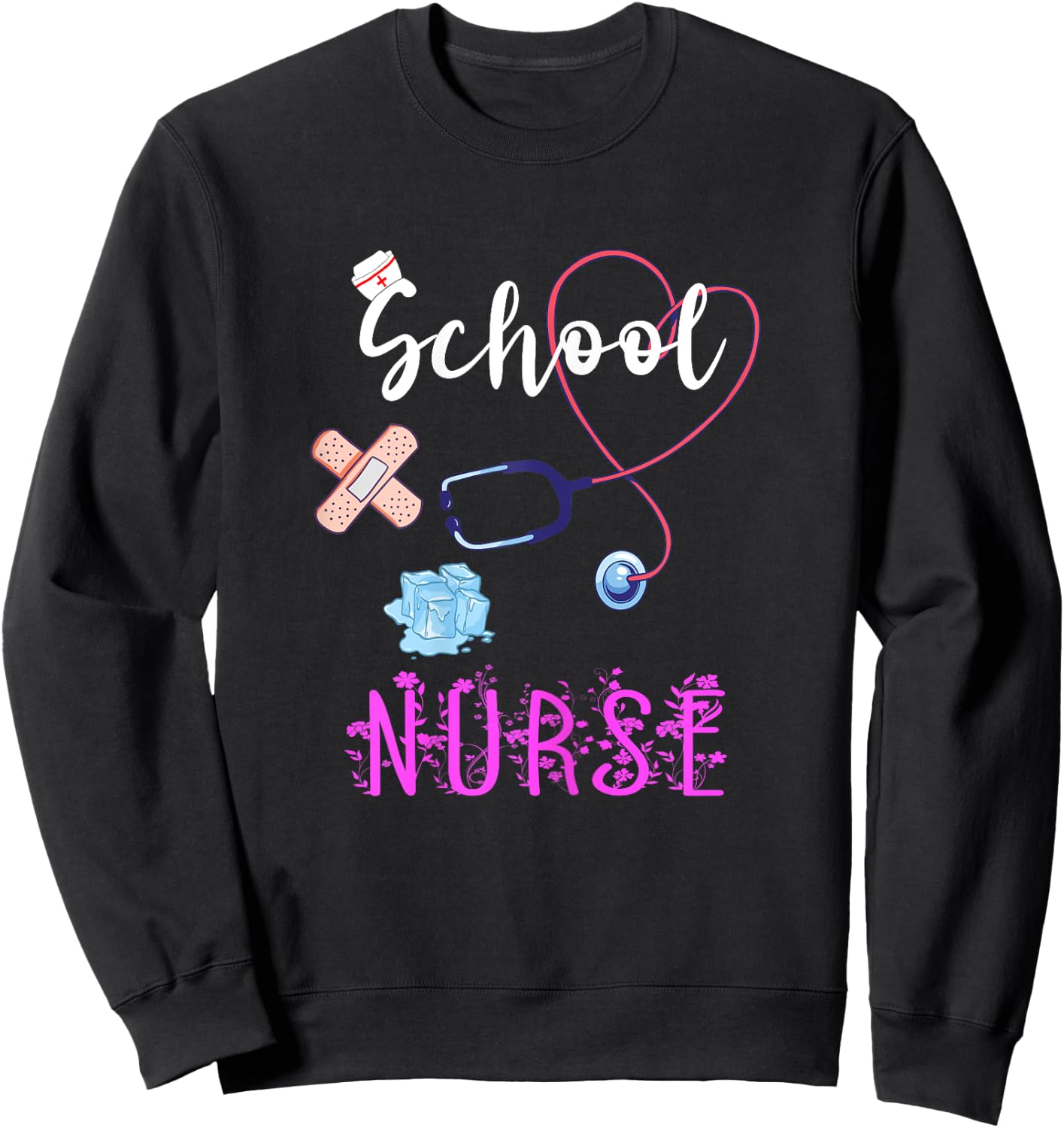 School Nurse Medical Nursing Nurse Student Back To School Sweatshirt - Sweatshirt | Black