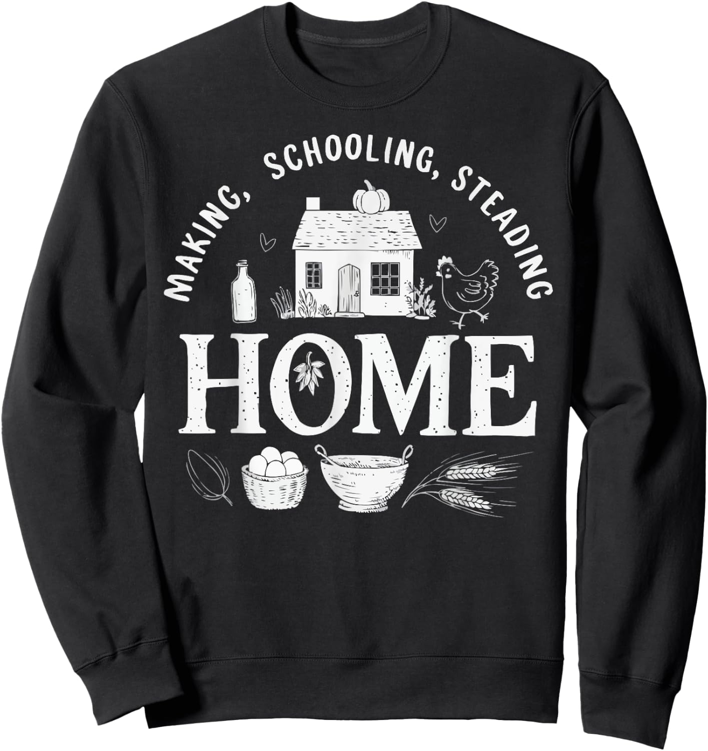 Homeschool Mom Homeschooling Parent Teacher Education Women Sweatshirt - Sweatshirt | Black