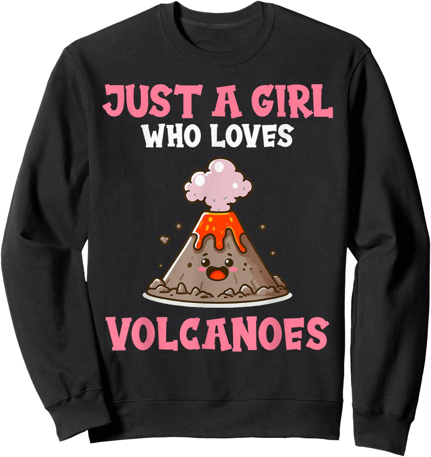 Volcano Costume For Girls Who Love Volcanoes Sweatshirt - Sweatshirt | Black