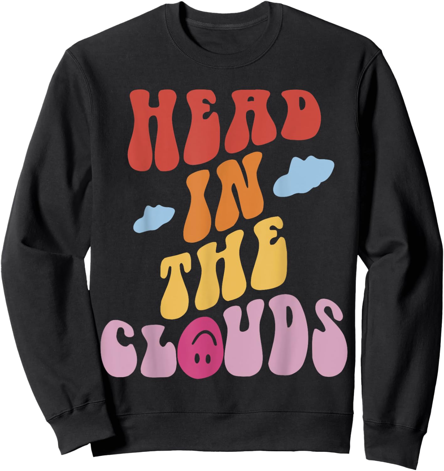 Head In The Clouds Aesthetic Trend Sweatshirt - Sweatshirt | Black