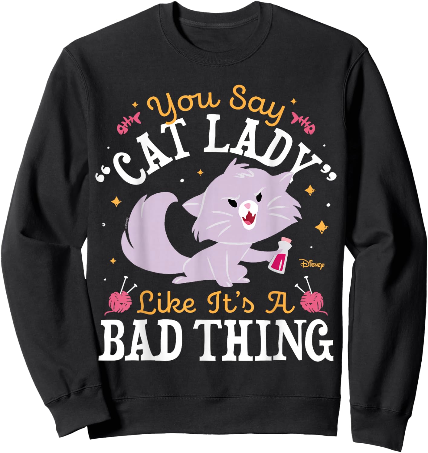 The Emperor's New Groove - Yzma You Say Cat Lady Sweatshirt - Sweatshirt | Black