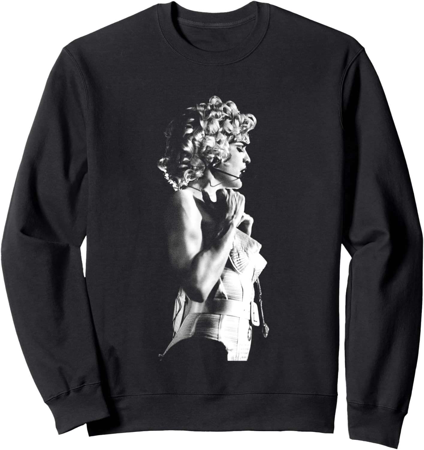 Madonna Live B&W Blonde Ambition Tour By Stephen Wright Sweatshirt - Sweatshirt | Black