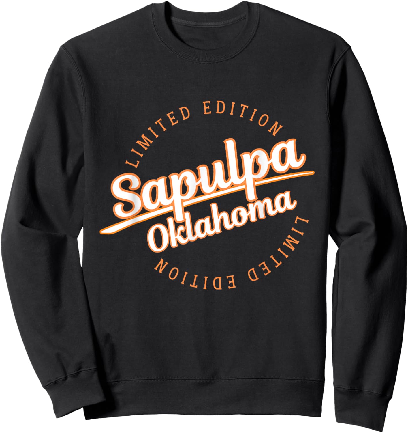Retro Athletic Sapulpa OK Apparel Sweatshirt - Sweatshirt | Black