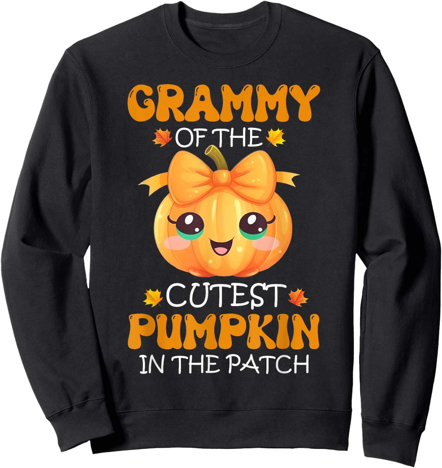 Grammy Of The Cutest Pumpkin In The Patch Halloween Sweatshirt - Sweatshirt | Black