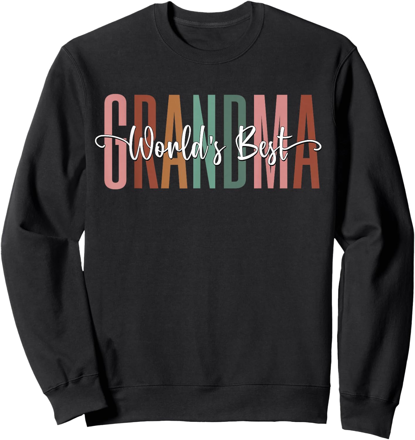 World's Greatest Grandma shirt Baby Grandmother Announcement Sweatshirt - Sweatshirt | Black