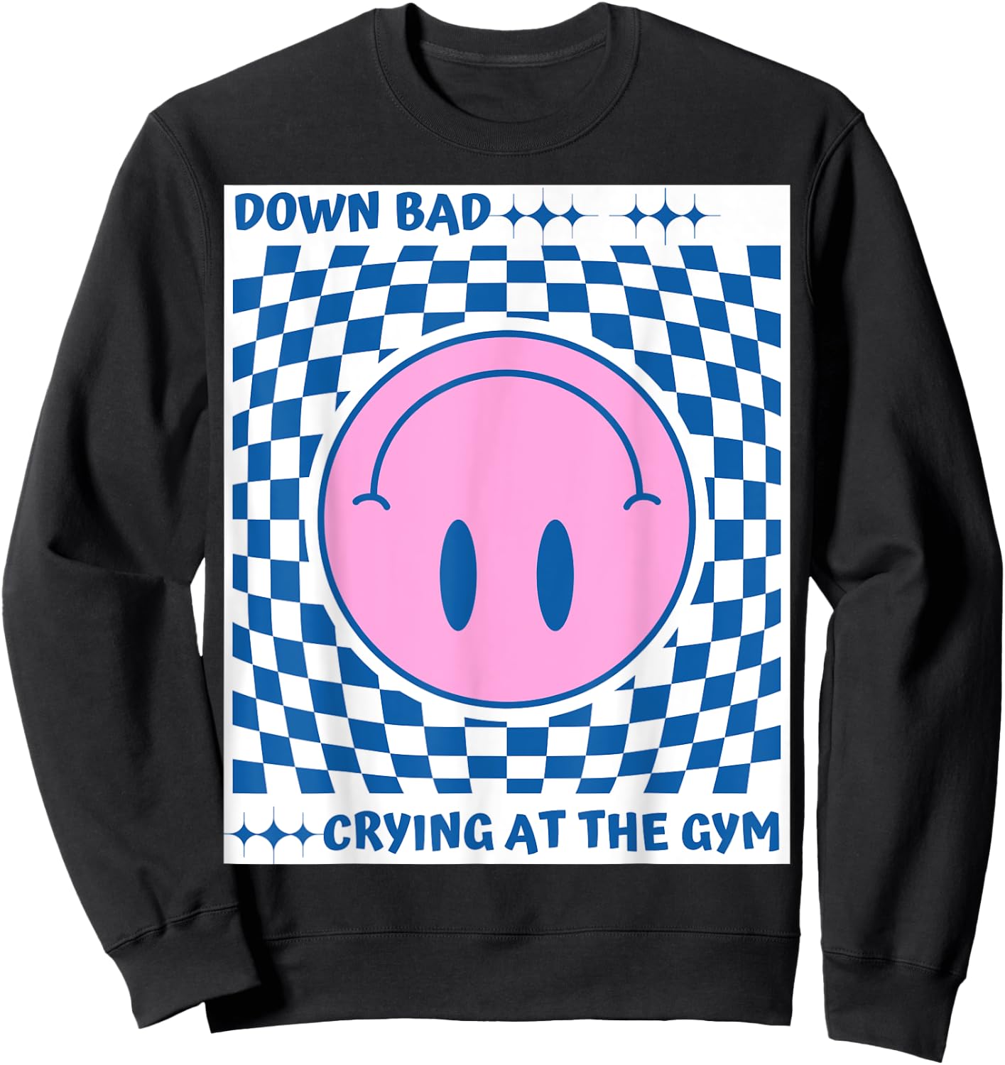 Down Bad Crying at The Gym Sweatshirt - Sweatshirt | Black