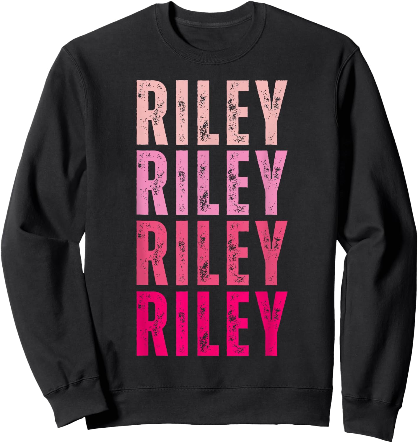 Personalized Name Riley I Love Riley Vintage Sweatshirt - Sweatshirt | Black