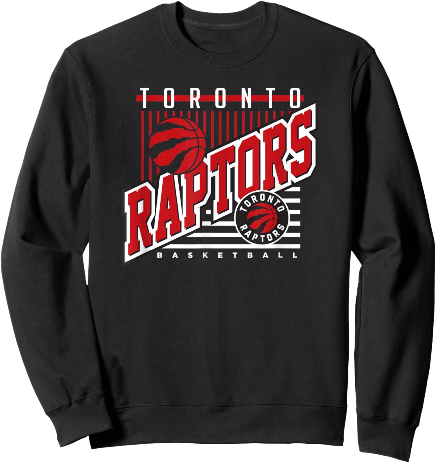 Toronto Raptors NBA Rise Above , -Adults, Black, Small, Short Sleeve Sweatshirt - Sweatshirt | Black