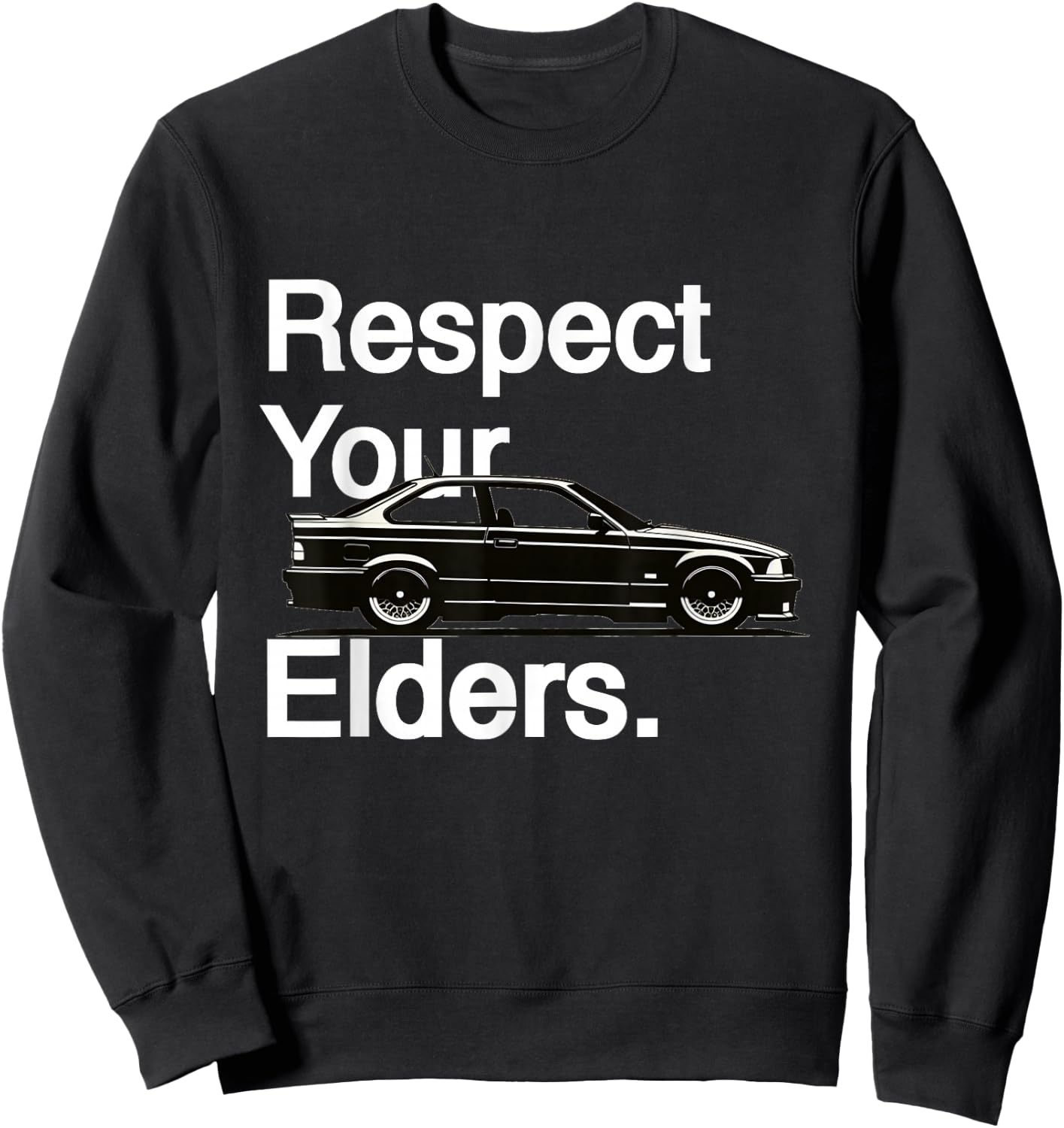 Respect Your Elders Vintage Euro E36 Sweatshirt - Sweatshirt | Black