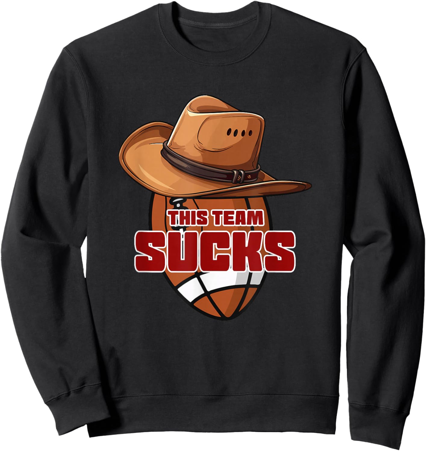 I Support Two Teams, Washington, Dallas, Funny Football Sweatshirt - Sweatshirt | Black