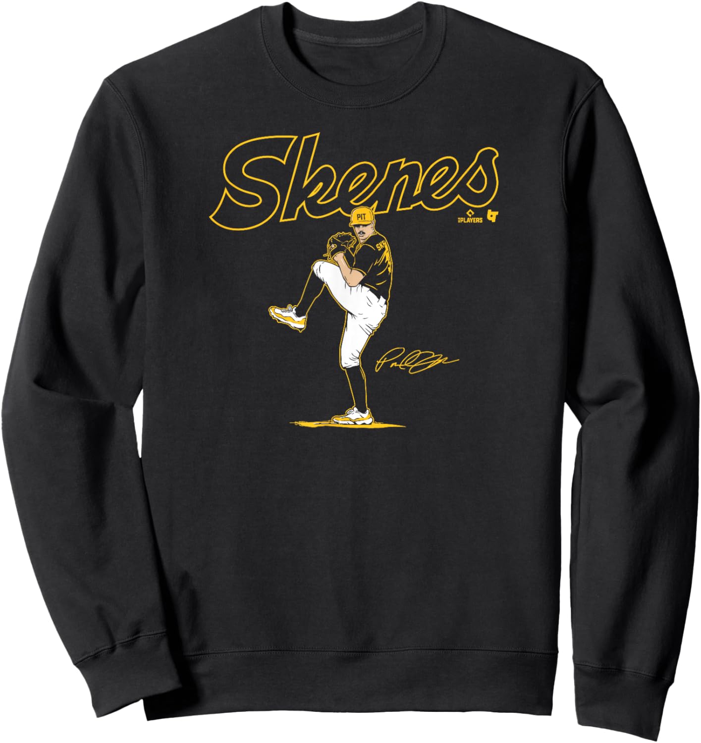 Paul Skenes - Ace Pose - Pittsburgh Baseball Sweatshirt - Sweatshirt | Black