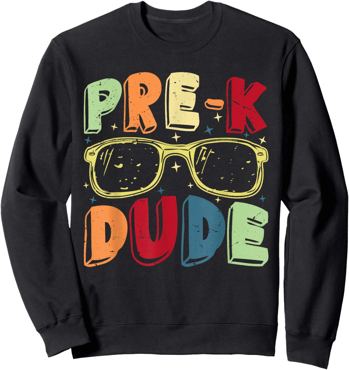 Pre-K Dude First Day of Preschool Back to School Pre-K Kids Sweatshirt - Sweatshirt | Black