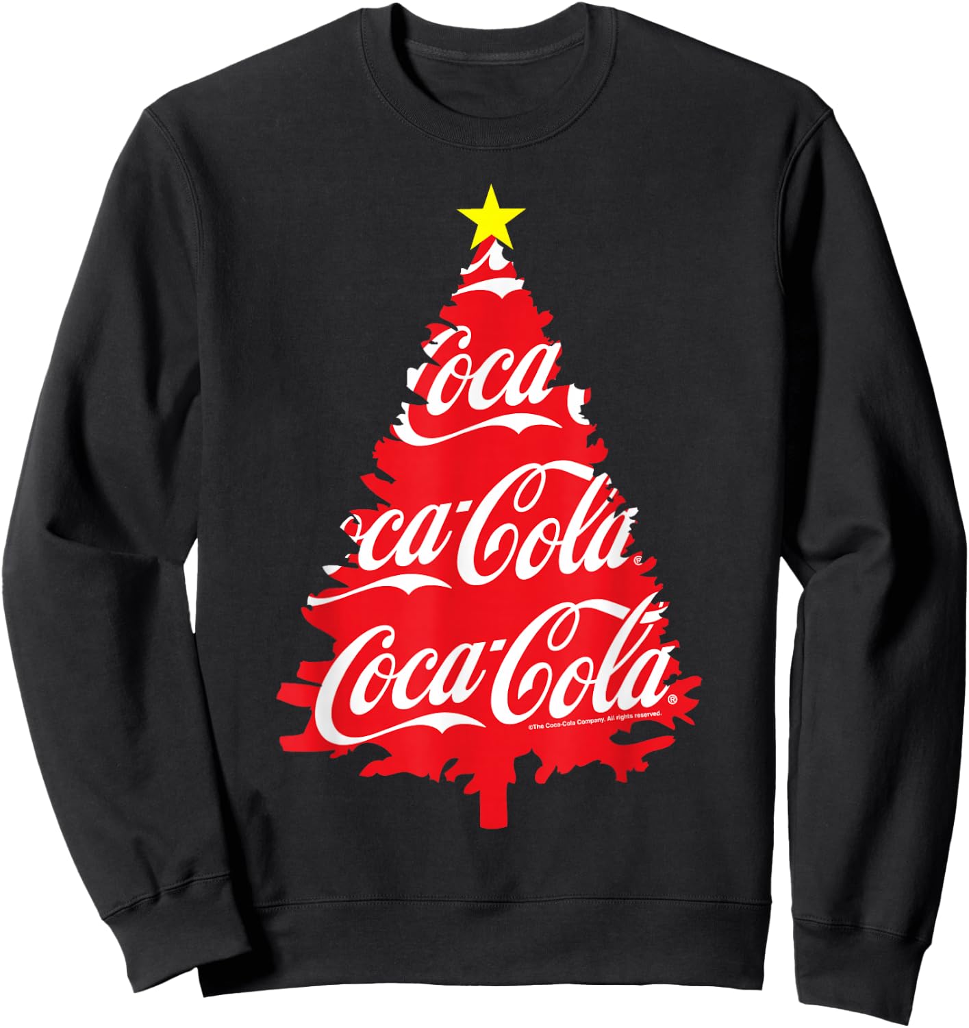 Coca Cola Christmas Tree Sweatshirt - Sweatshirt | Black