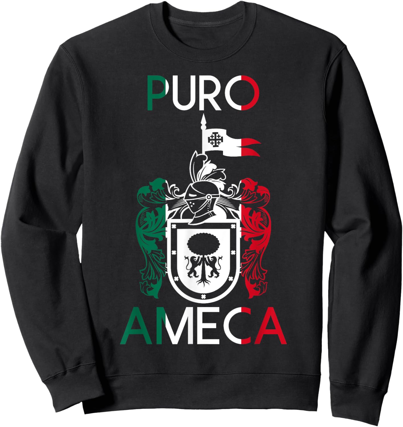 Ameca Jalisco Estado De Mexico Escudo Eagle Aguila Sweatshirt - Sweatshirt | Black