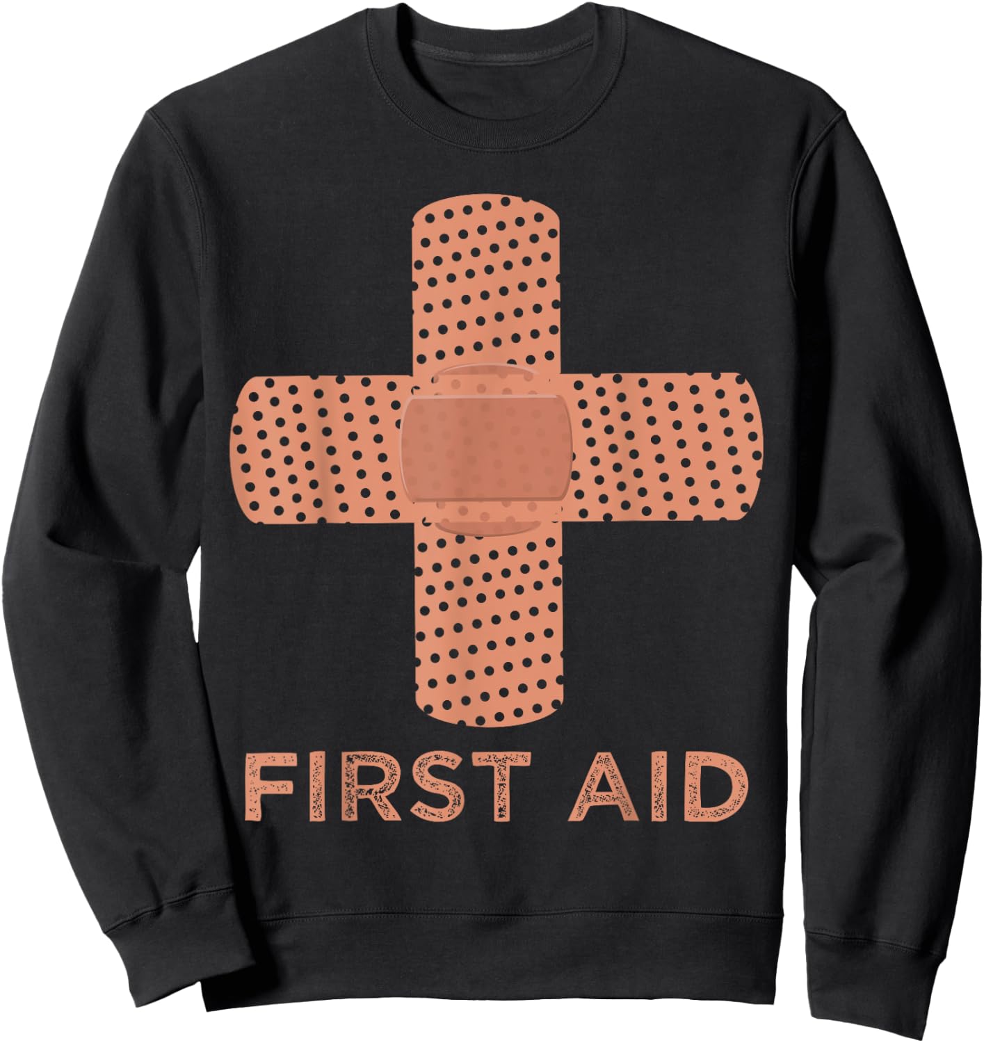 First Aid Cross Medic Symbol Emergency Nurse Gift Sweatshirt - Sweatshirt | Black