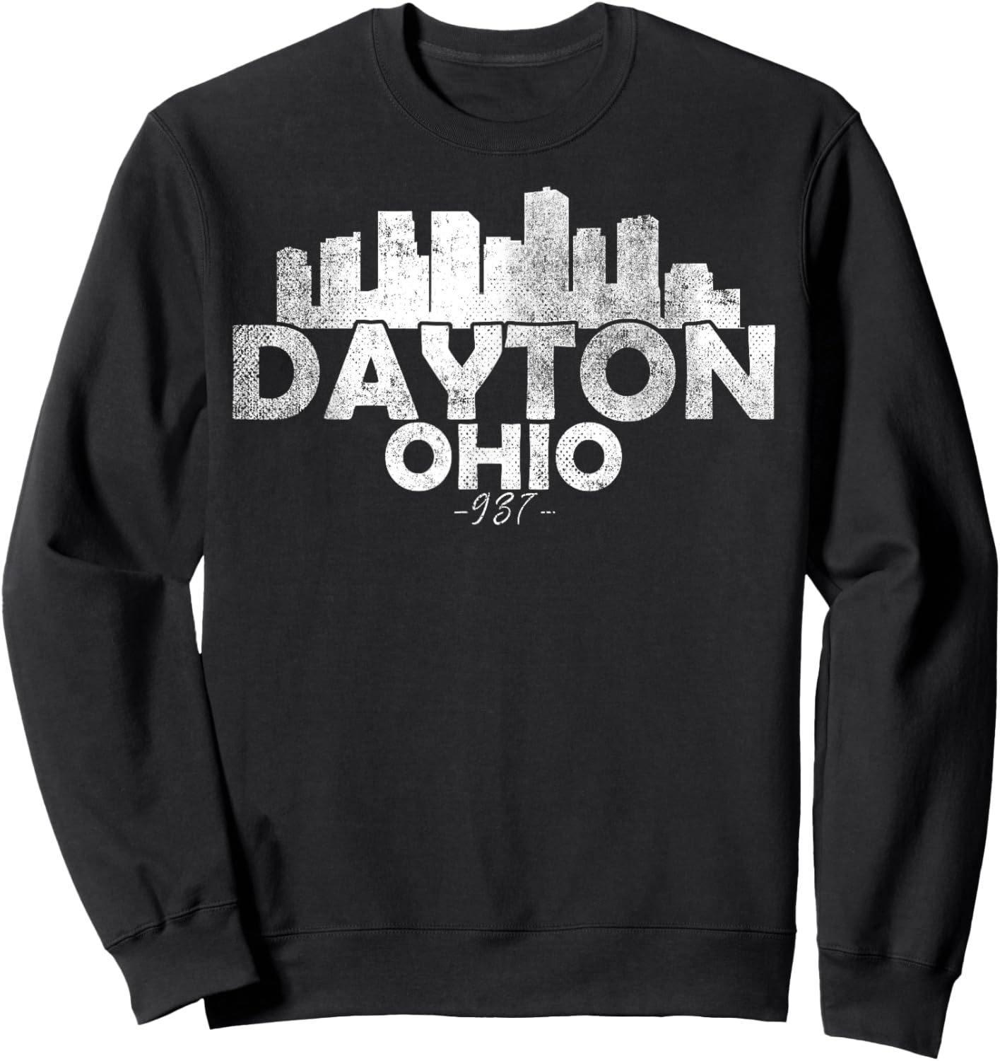 Dayton Ohio OH | Skyline Sweatshirt - Sweatshirt | Black