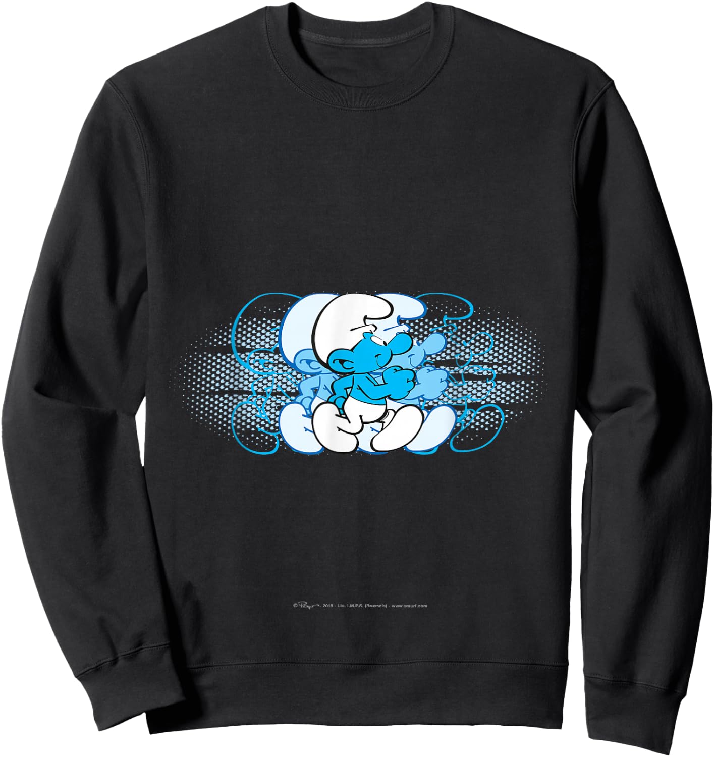 The Smurfs - Running Smurf Sweatshirt - Sweatshirt | Black