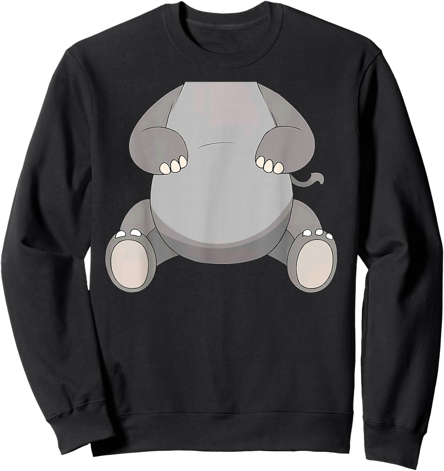 Elephant Body Halloween Costume Sweatshirt - Sweatshirt | Black