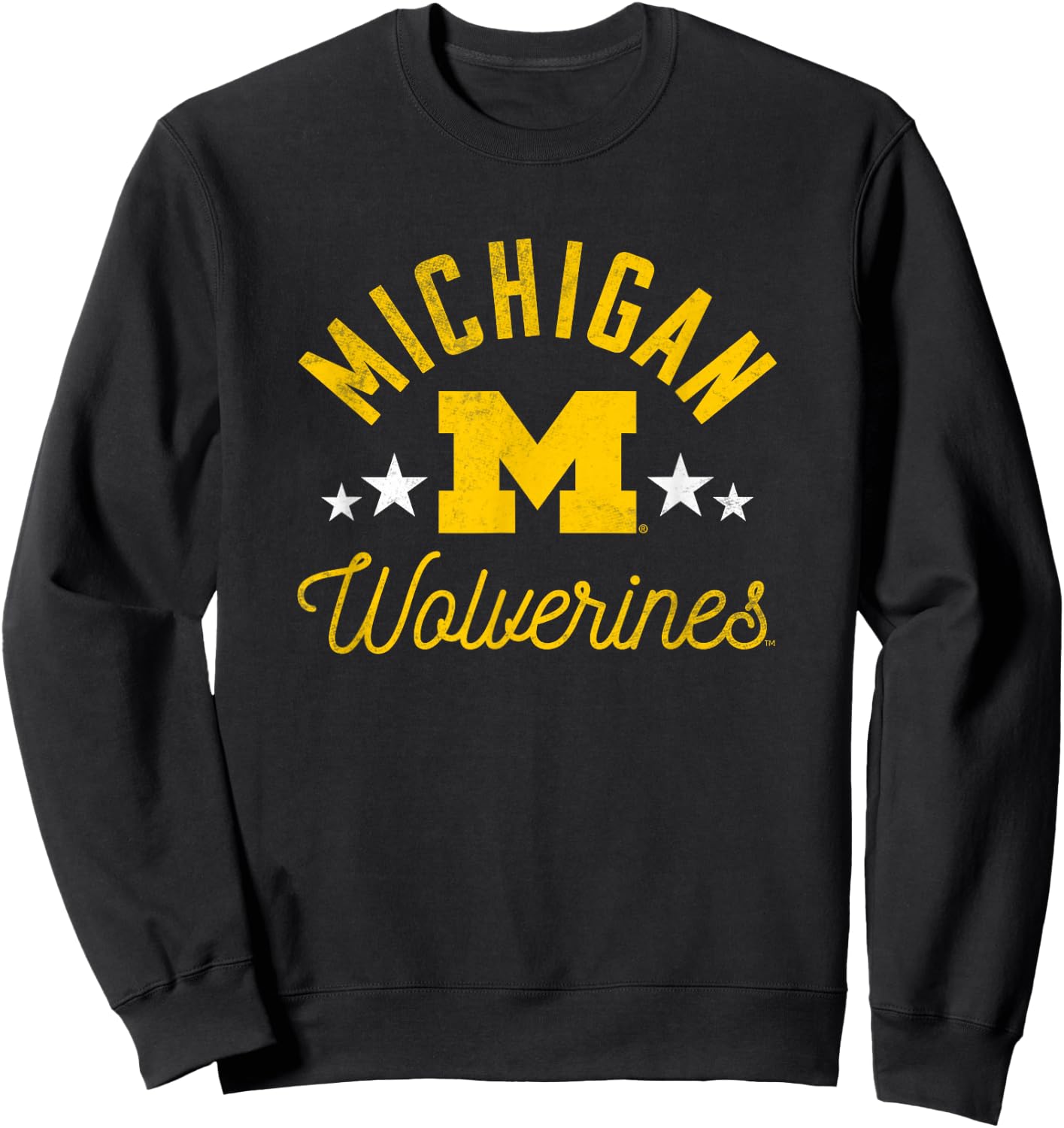 University of Michigan Wolverines U of M Wolverines Sweatshirt - Sweatshirt | Black