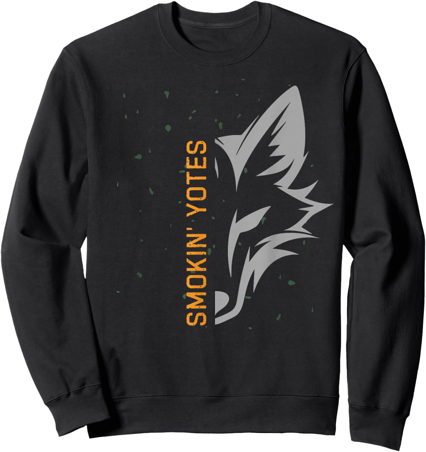 Smokin' Yotes Coyote Hunting Men Women Sweatshirt - Sweatshirt | Black