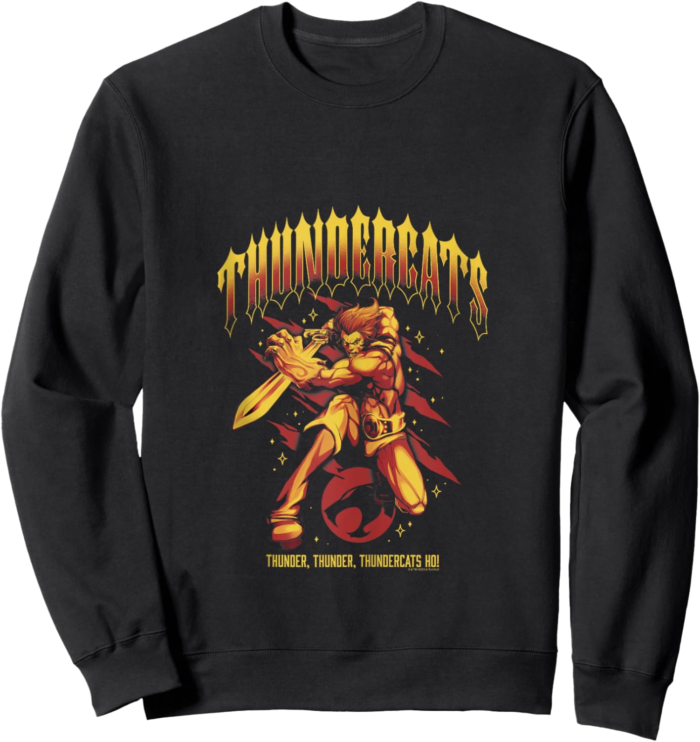 ThunderCats Thunder Thunder Thundercats Ho! Lion-O Retro Sweatshirt - Sweatshirt | Black