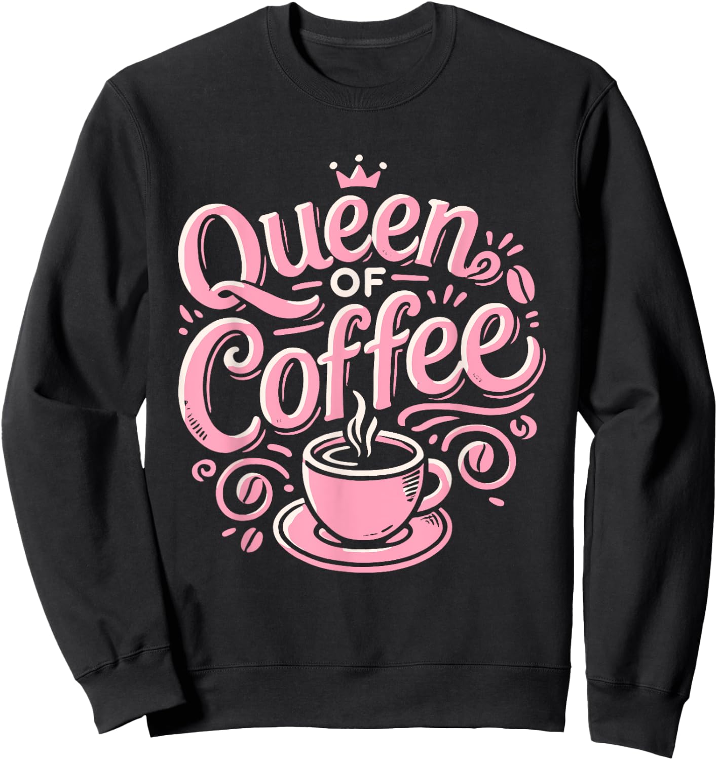 Queen Of Coffee Sweatshirt - Sweatshirt | Black