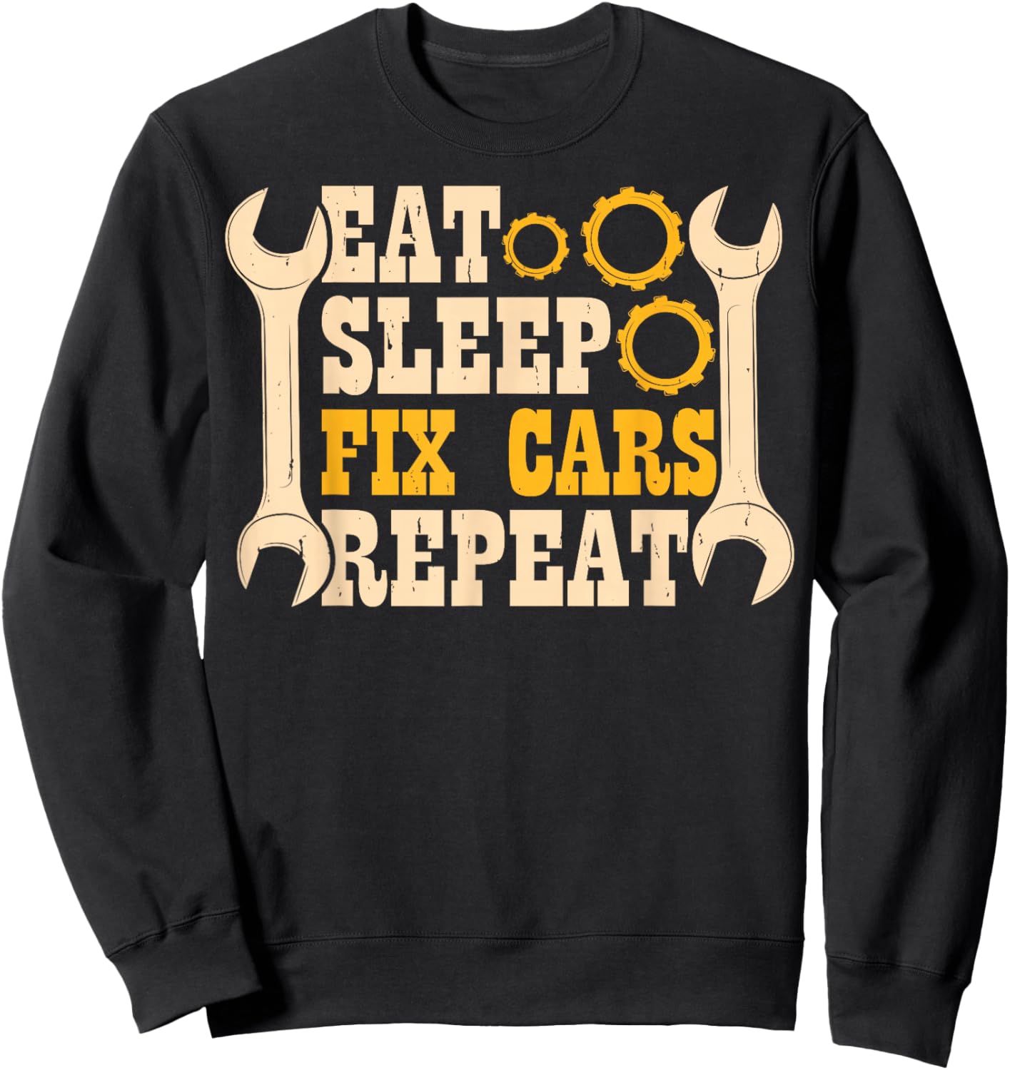Essential Mechanic Tools for Car Enthusiasts Sweatshirt - Sweatshirt | Black