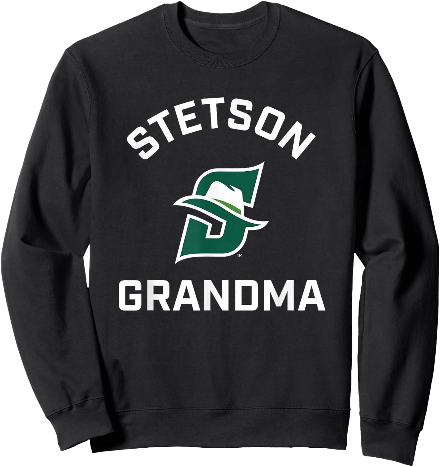 Stetson University Hatters Arched Grandma Sweatshirt - Sweatshirt | Black