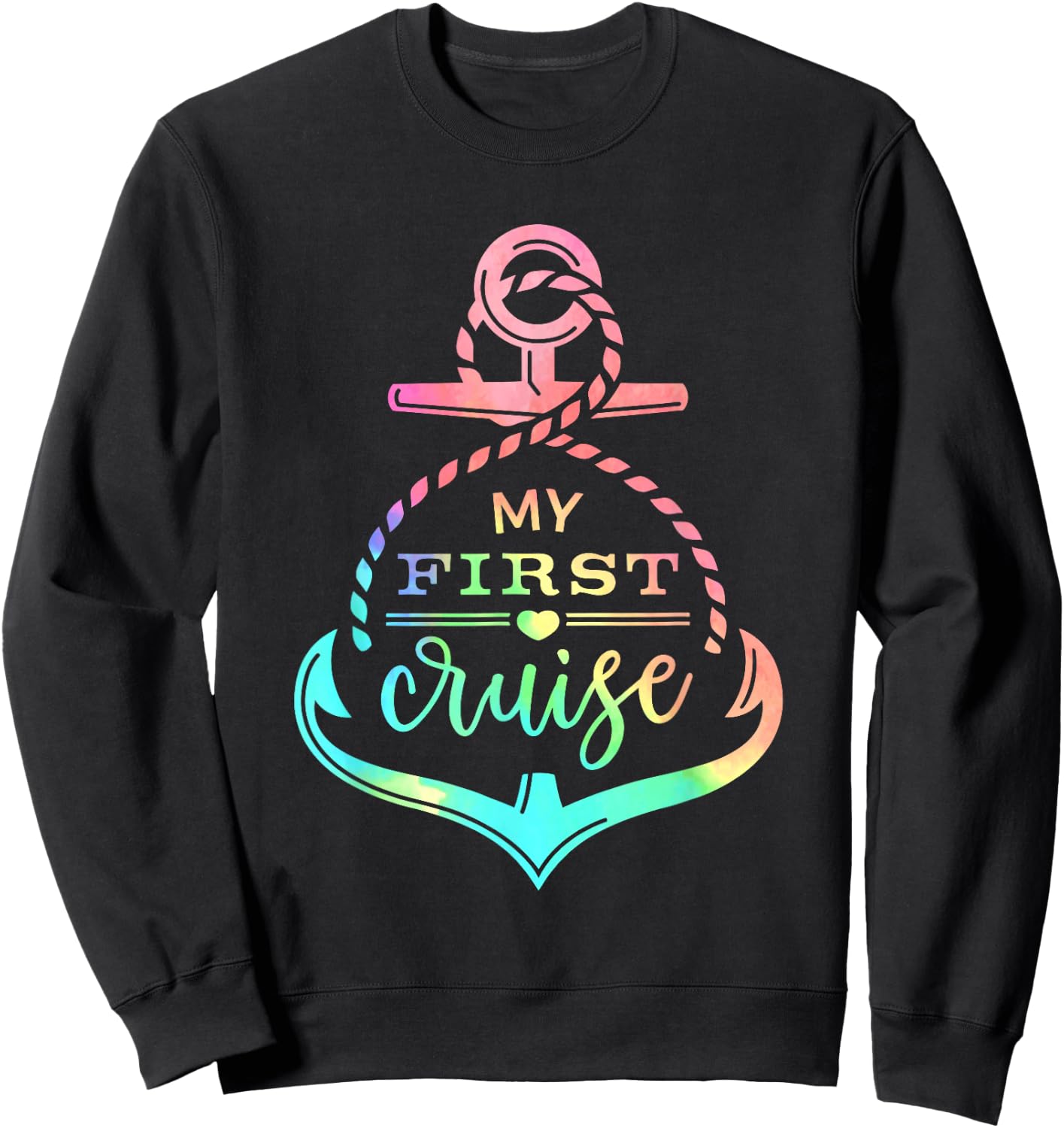 My First Cruise Rookie Travelers Vacation Matching Family Sweatshirt - Sweatshirt | Black