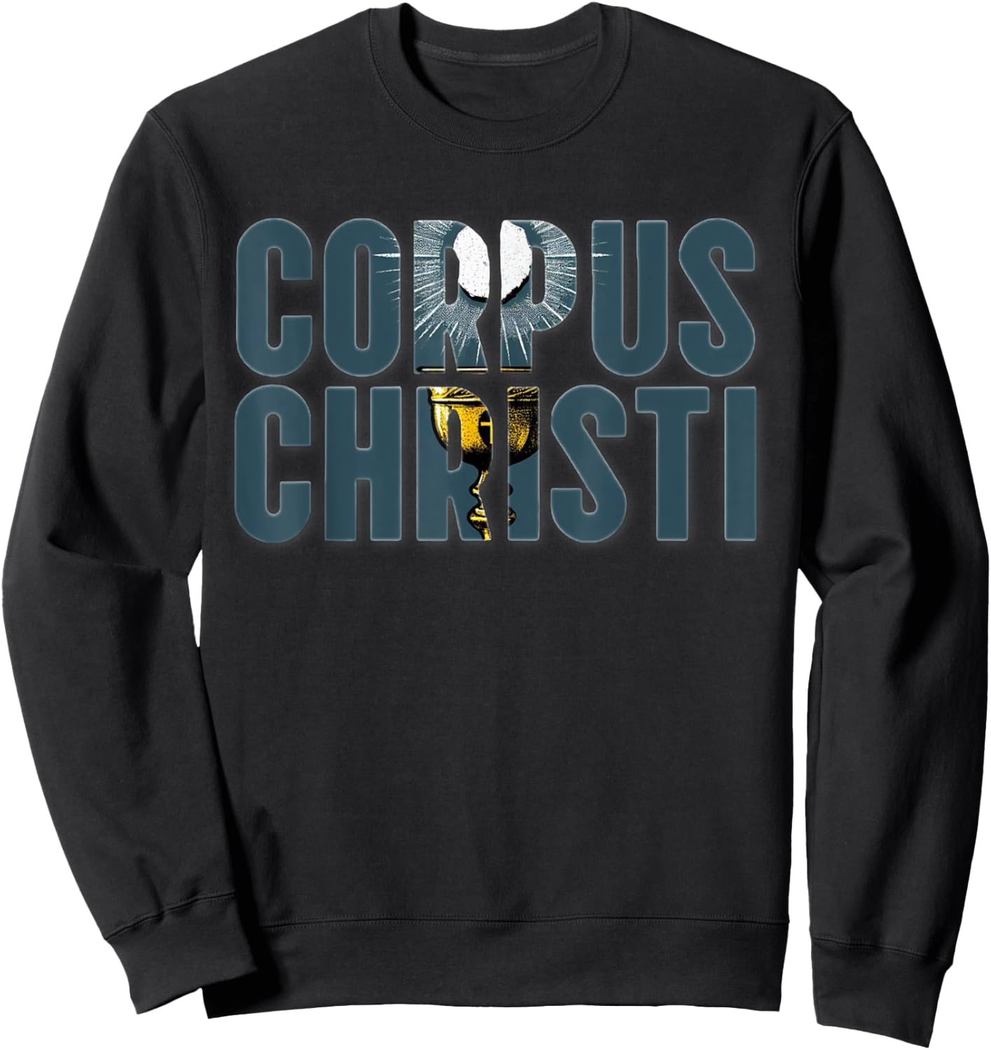 Eucharistic Consecration Traditional Latin Mass Catholic Sweatshirt - Sweatshirt | Black