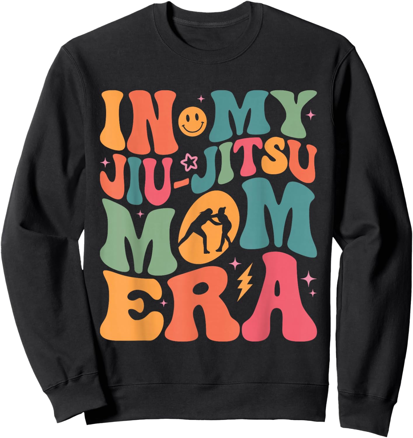 In My Jiu Jitsu Mom Era Jiu Jitsu Mama Mother's Day Sweatshirt - Sweatshirt | Black