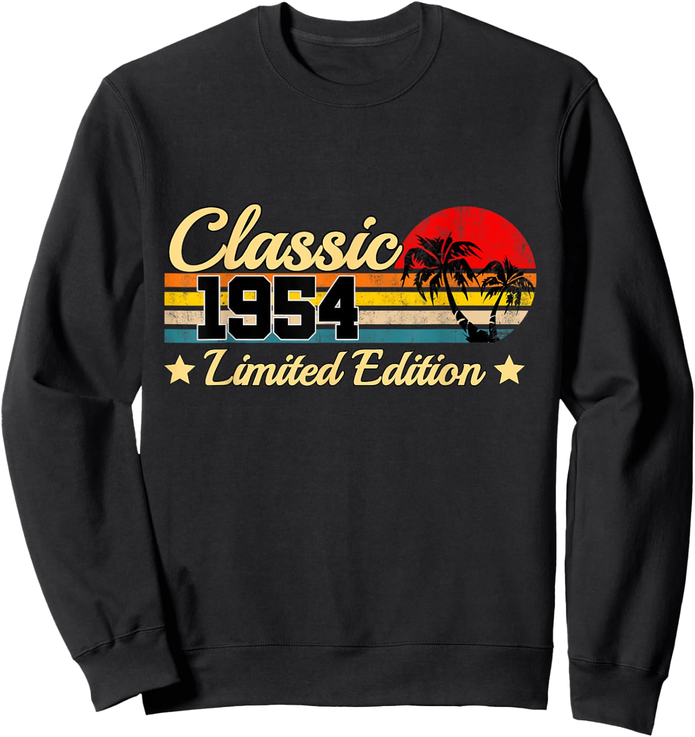 Classic 1954 Limited Edition 70 years Old Gift 70th Birthday Sweatshirt - Sweatshirt | Black