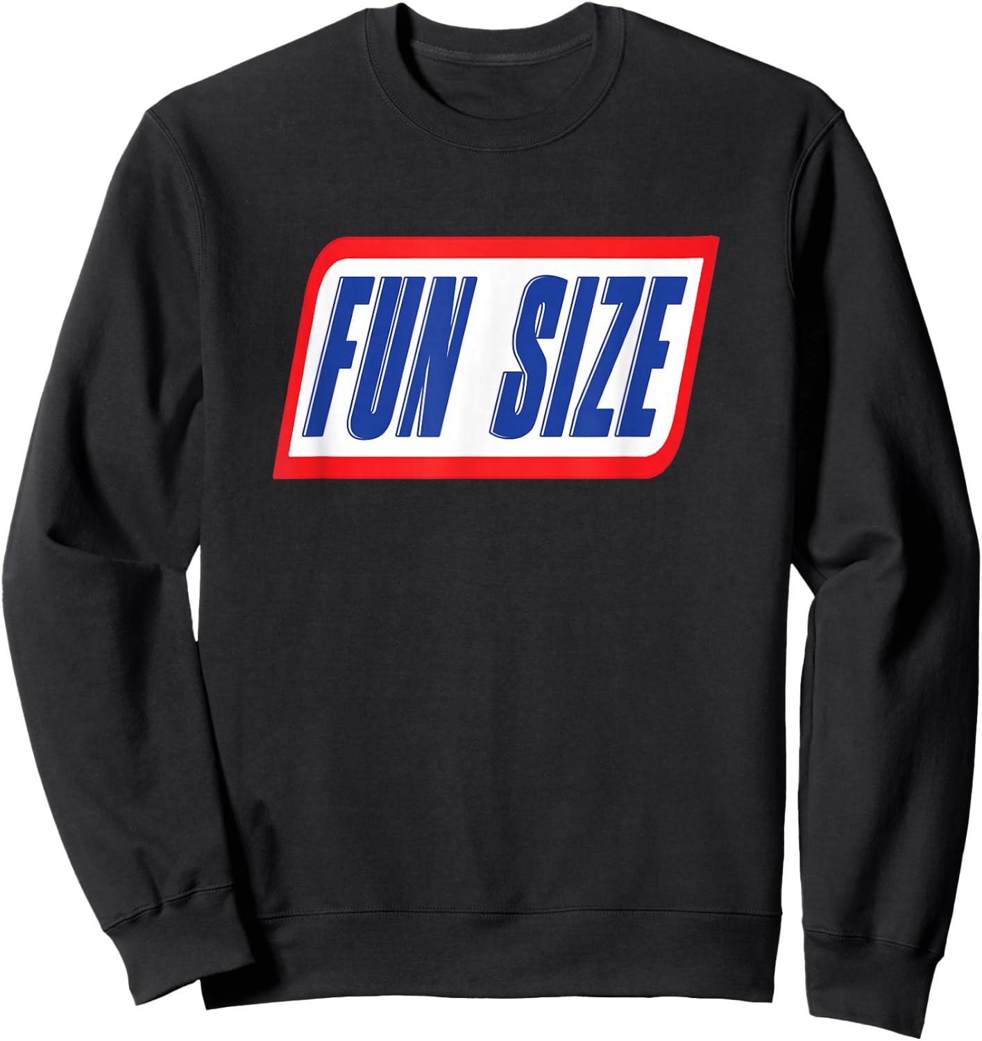 Fun Size - Candy Bar Style Label Sweatshirt - Sweatshirt | Black