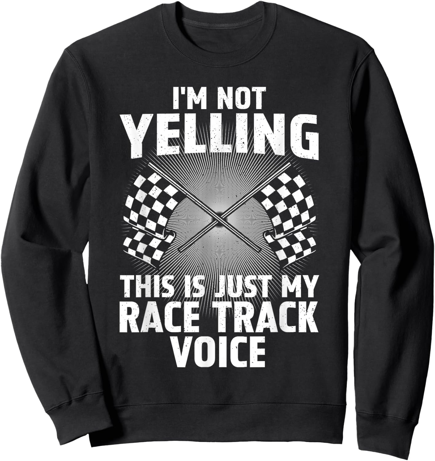 Best Racing Art Women Sprint Car Racecar Track Racer Sweatshirt - Sweatshirt | Black