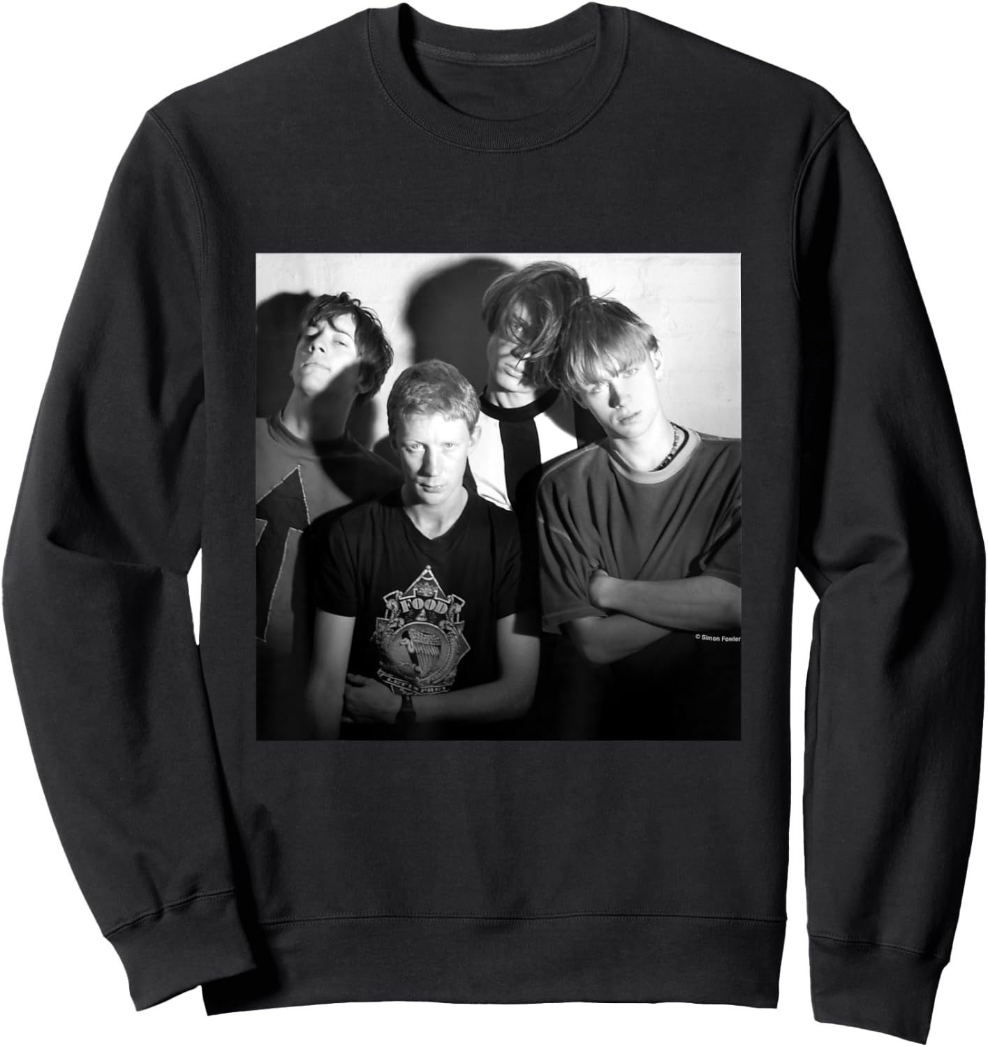Blur Band Shot By Simon Fowler Sweatshirt - Sweatshirt | Black