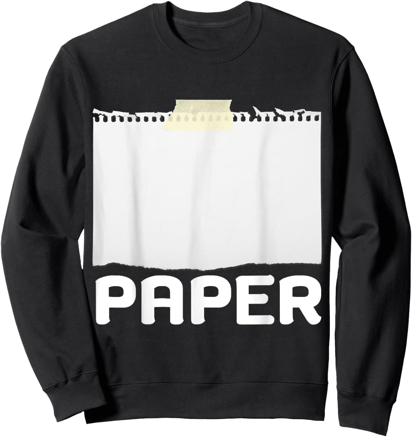 Rock Paper Scissors Group Halloween Costume Sweatshirt - Sweatshirt | Black