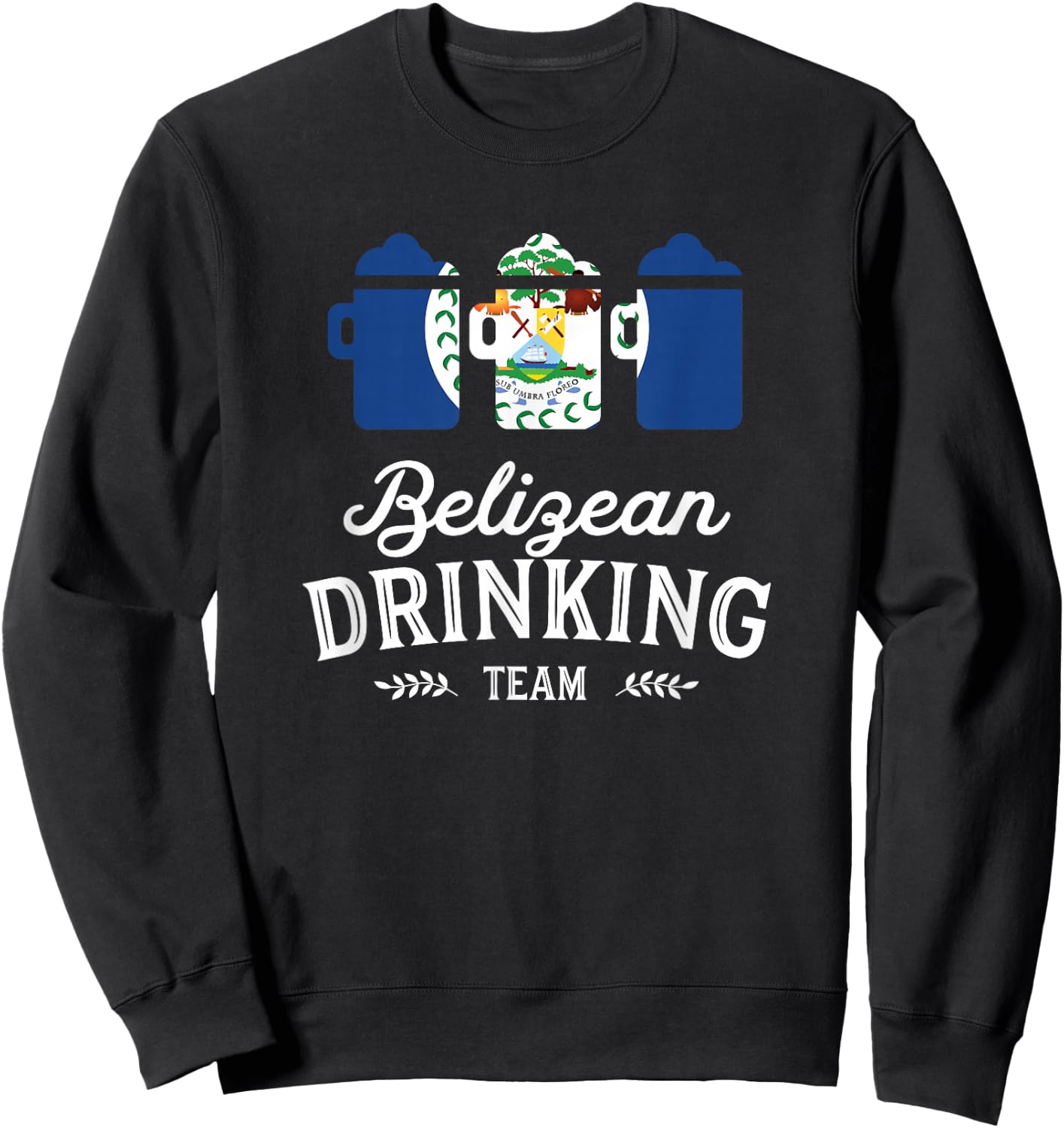 Beer Belize Drinking Team Casual Sweatshirt - Sweatshirt | Black