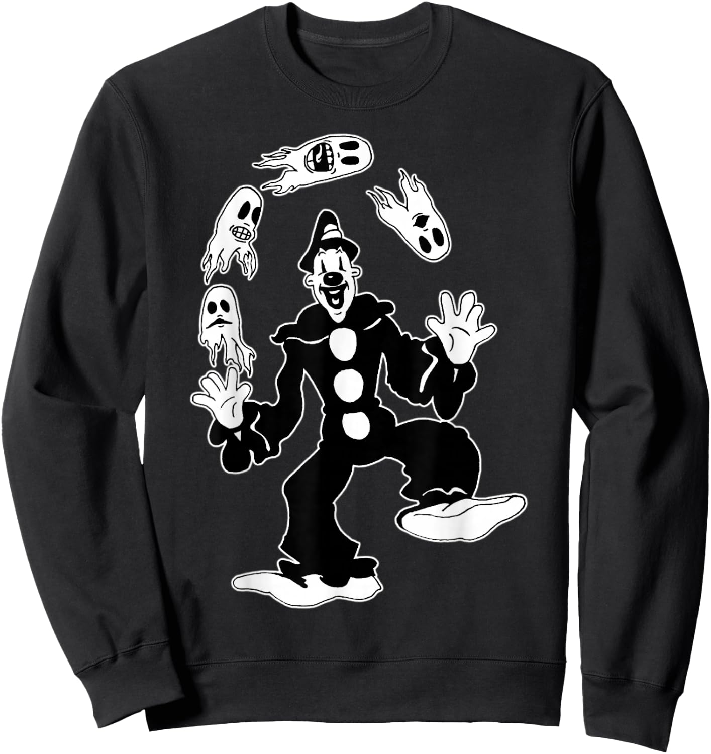 Koko the Clown Juggling Ghosts Sweatshirt - Sweatshirt | Black
